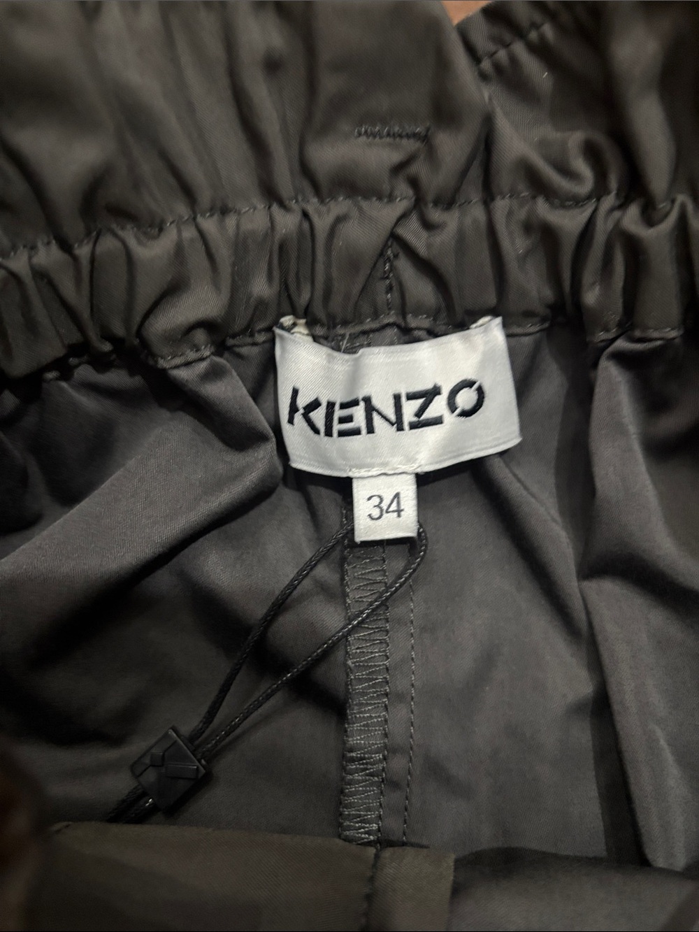 KENZO Luxury NWT Green Paperbag Waist-Belted Cargo Shorts - Picture 3 of 13